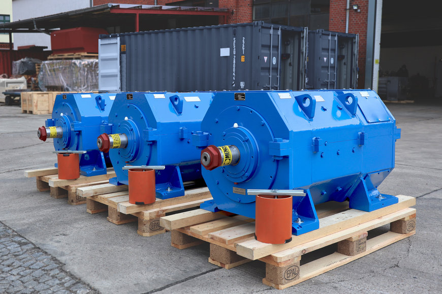 Highly overloadable mill motors in several sizes